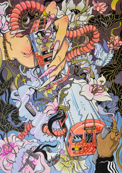 Dream On Risograph Print