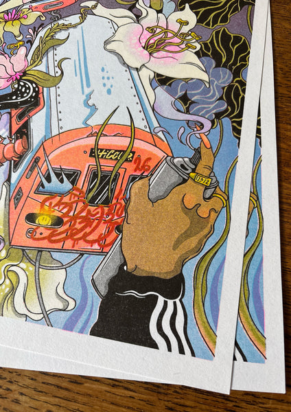 Dream On Risograph Print