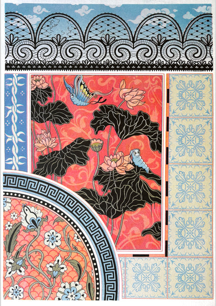 Ornament Risograph Print