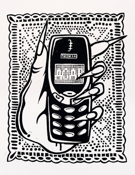 A5 Lino Cut Print