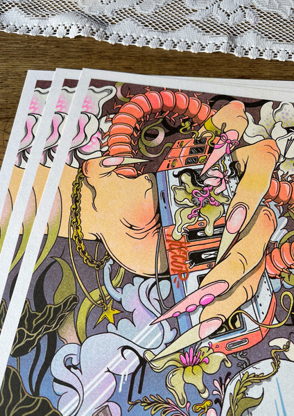 Dream On Risograph Print